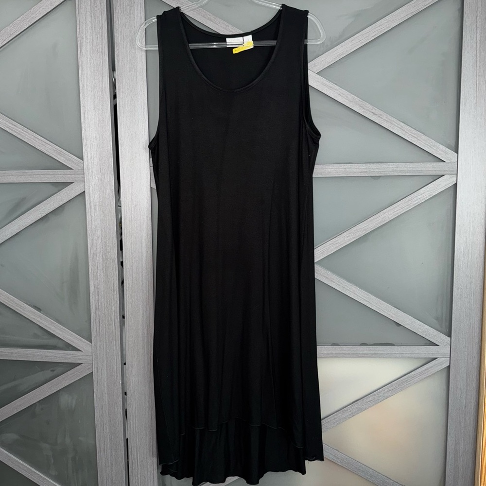 Chico's Black Sleeveless High Low Tank Dress